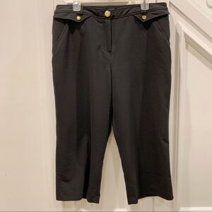 Larry Levine Black Stretch Capris 16